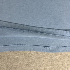 Vintage 60’s/70’s Plain Baby Blue 50/50 Cotton Poly Blend T-Shirt XL Blank