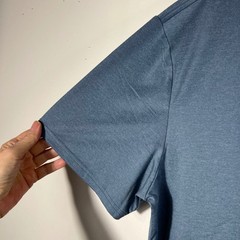 Mens Quince Flowknit Breeze Performance Tee Shirt Heather Dewstone Blue XL NWOT