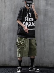 Niepce Men’s Dark Reflection Spray Paint Tee Streetwear Graphic Shirt