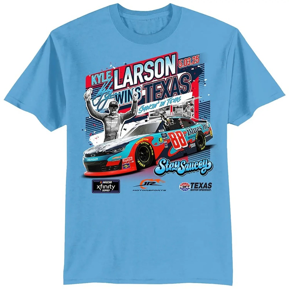 Kyle Larson Checkered Flag Sports Light Blue 2025 Xfinity Series Andy’s Frozen