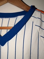 Vintage 80s New York Mets MLB Baseball Medium White Sand-Knit T-Shirt