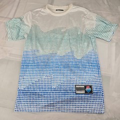 Pink Dolphin Mens T Shirt M White Blue Graphic Mesh Streetwear Dolphin Print