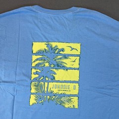 johnnie-O Palm Paradise Graphic S/S Shirt Malibu Blue M L XL 2XL Modal Surf USA