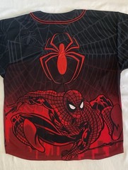 The Amazing Spider Man Baseball Jersey Mens XL Black Red Marvel Comics 2001 NWOT