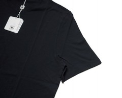 Kired Kiton $250 Navy Blue Crepe Cotton Short Sleeve Slim Fit T-Shirt M (50 IT)