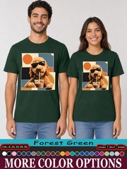 Goldendoodle Iced Coffee Shirt, Dog Sunglasses Pup Graphic Tee-tien