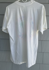 Vintage 80s Bahamas Beach Club Single Stitch T-Shirt Neon Palm Trees Large