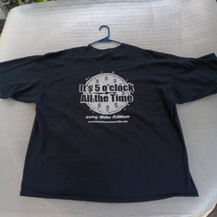 Tom’s Place T-shirt 3XL 2006 Bike Edition It’s 5 O’clock All The Time Black