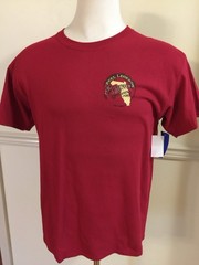 NWT Reel Legends L Men Tee Short Sleeve Shirt Red 100% Cotton Fishing Logo