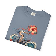 Hibiscus Surf Kite Heron T-Shirt Graphic