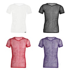 US Mens T-Shirt Fitness Clubwear Workout Vest Sexy Tops Sleepwear Blouse Summer