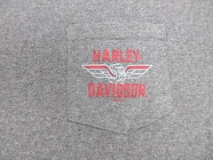 Harley Davidson Shirt Mens 3XL XXXL Gray Motorcycle Bike Biker Pocket Logo Tee