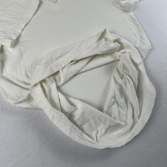Vintage Hanes Shirt Mens Medium White V-Neck Cotton Undershirt Basic Tee Blank