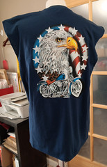 AMERICAN CHOPPER Sleeveless T-SHIRT EAGLE MOTORCYCLE TEE Freedom Biker Sexy