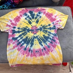 Rainbow Hand Tie-Dyed Short Sleeve T-Shirt