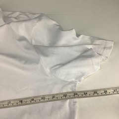 George White T Shirt Mens Xl 45-47in Chest Cotton Crew Neck Sleeve 31.5in Length