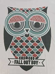 FALL OUT BOY Pop Rock Owl T Shirt Deadstock 2008 Tee Men’s Size XL
