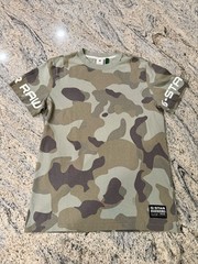 G Star Raw Denim Originals Camo Print T-Shirt Size Medium