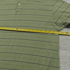 VTG Pierre Cardin Polo Shirt Men’s XL Striped Green Retro Embroidered Logo