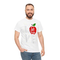 Love 1st Grade Apple Funny Teacher T-Shirt