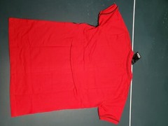 Men’s Bucheli Slim Fit Red Cotton/Lycra Stretch Fashion Tee Free Ship