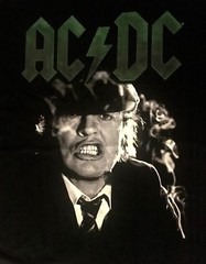 AC/DC cd lgo ANGUS YOUNG GROWL Official Black SHIRT Size XL new