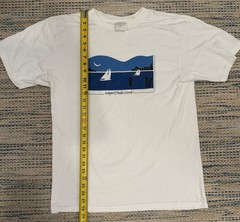 Vintage Newport Rhode Island Sailboat Tee USA Made Coastal Nautical Graphic