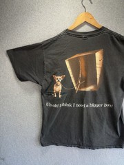 Vintage Here Lizard Chihuahua Taco Bell Promo Shirt Large Changes Tag Faded