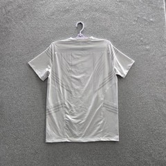 Venum Men Shirt S White Geometric UFC Logo Cryptocom Activewear Short Sleeve