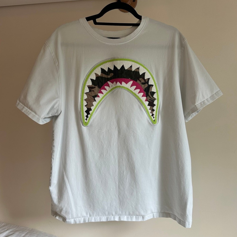 Eternity BC/AD S/S Camo Shark mouth T-SHIRT Green Multicolor white size 2XL