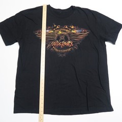 2009 Aerosmith Graphic T-Shirt Mens 2XL Black Short Sleeve Pullover Crew Neck