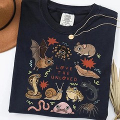 Love The Unloved Animal Shirt Bat Spider Snake Blobfish Nature Lover Gift