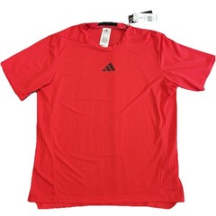 Adidas D4T TEE Training T-Shirt Men Large Red JY6341 Climacool Performance NWT