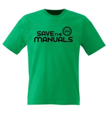 SAVE THE MANUALS Racing Automotive T-Shirt ***FREE SHIPPING*