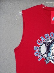 Los Cabos Tank Top Adult Medium Red Graphic Marlin Ocean Beach Outdoor Mens