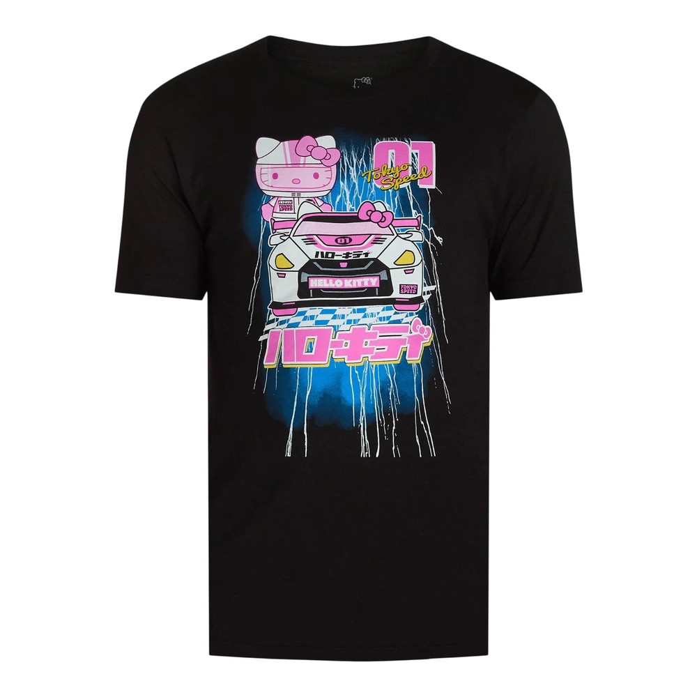 Hello Kitty Men’s Tokyo Speed Racing Graphic T-Shirt Size 3XL (54/56)