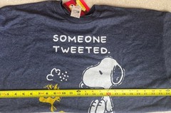 Peanuts Snoopy And Woodstock Size 2XL “Someone Tweeted” T-Shirt