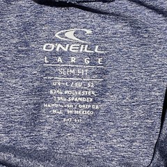 O’Neill Swim Shirt Men’s Large Blue Slim Fit Short Sleeve Surf Surfing