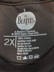 THE BEATLES OFFICIAL MERCH HARD DAYS NIGHT BAND CONCERT MUSIC T-SHIRT 2XL / XXL