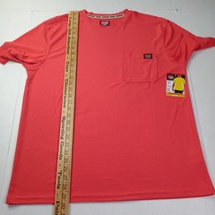 Wrangler Workwear T-Shirt Tee Men’s L (42-44) Cayenne Relaxed Fit Pocket UPF 40