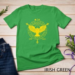 Owl Moon Geometric Pattern Wild Free Minimal Bird Space Art Tee Unisex T-shirt