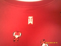 NEW NIKE GOLF TIGER WOODS “All Over Print Frank Tee” MEN’S MAROON T-SHIRT LARGE