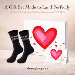 Father day Gifts for Husband Boyfriend I Love My Wife/Girlfriend Socks,Annive…