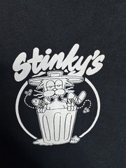 ALAB Men’s Stinky’s Waste Management Graphic Logo Crew Neck T-Shirt Black M