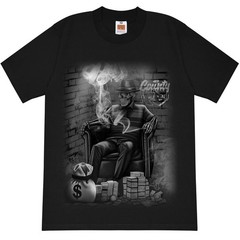 FB County Skeleton Boss Money T Shirt Gangster Street Graphic Tee