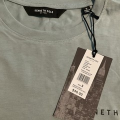 Kenneth Cole Men’s Small City Dweller Collection Logo Crew Neck Tee Shirt NEW