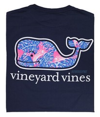NWT Vineyard Vines Men SS Whale Pocket Crew T-Shirt Tee “SENDFISH & LEAVES WHL”