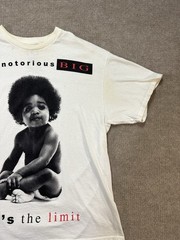 Vintage Brooklyn Mint T-Shirt Mens Large White Notorious B.I.G. Sky’s The Limit