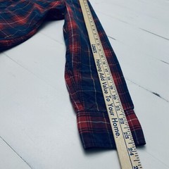 American Eagle Shirt Red Blue Plaid Classic Fit Men Small 100% Cotton Americana