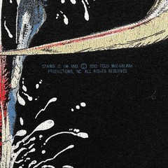 Vintage 1993 Spawn Violator Todd McFarlane Graphic Black Faded T-Shirt 90s